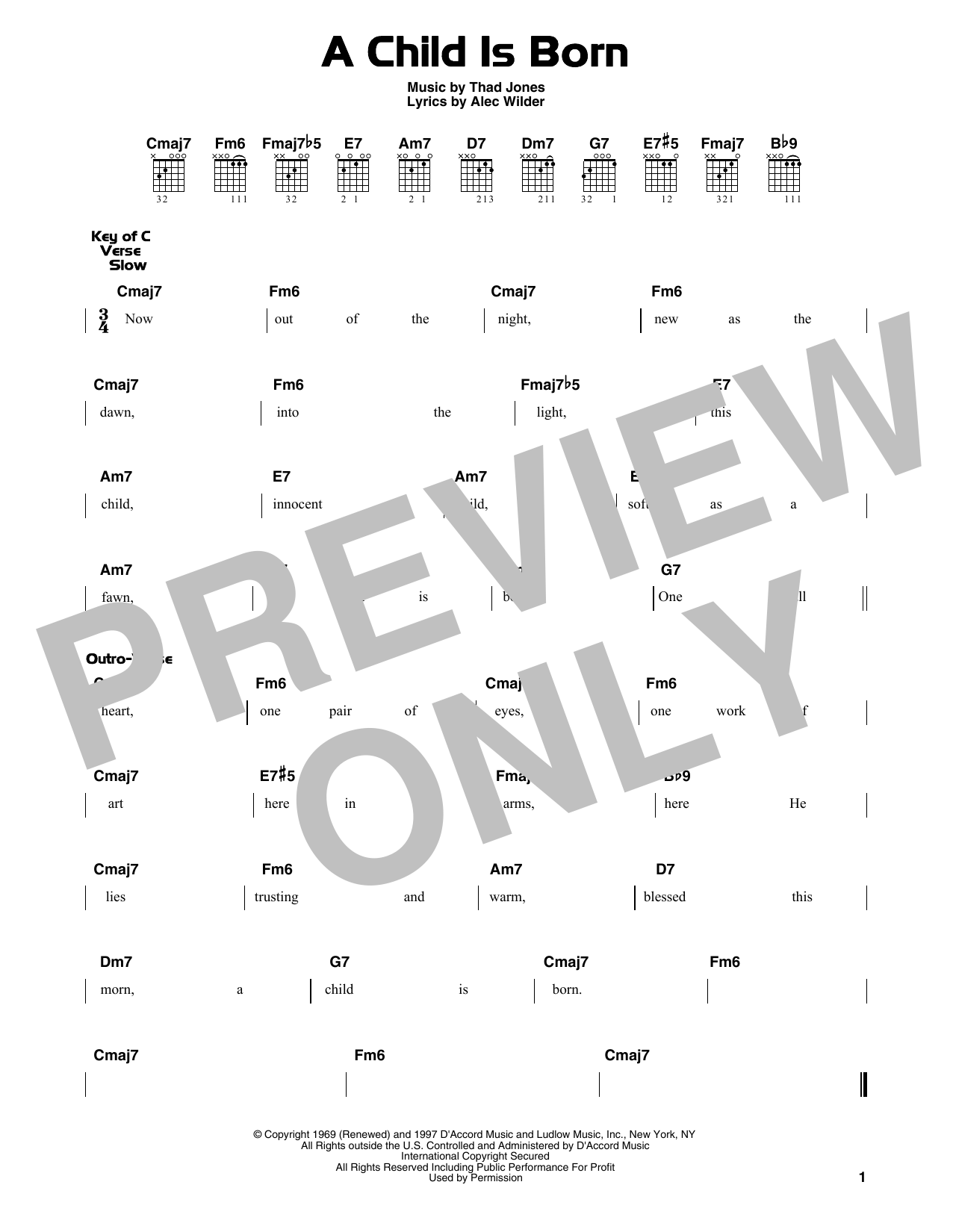 Product gallery: Page 1 of 1 A Child Is Born, Alec Wilder