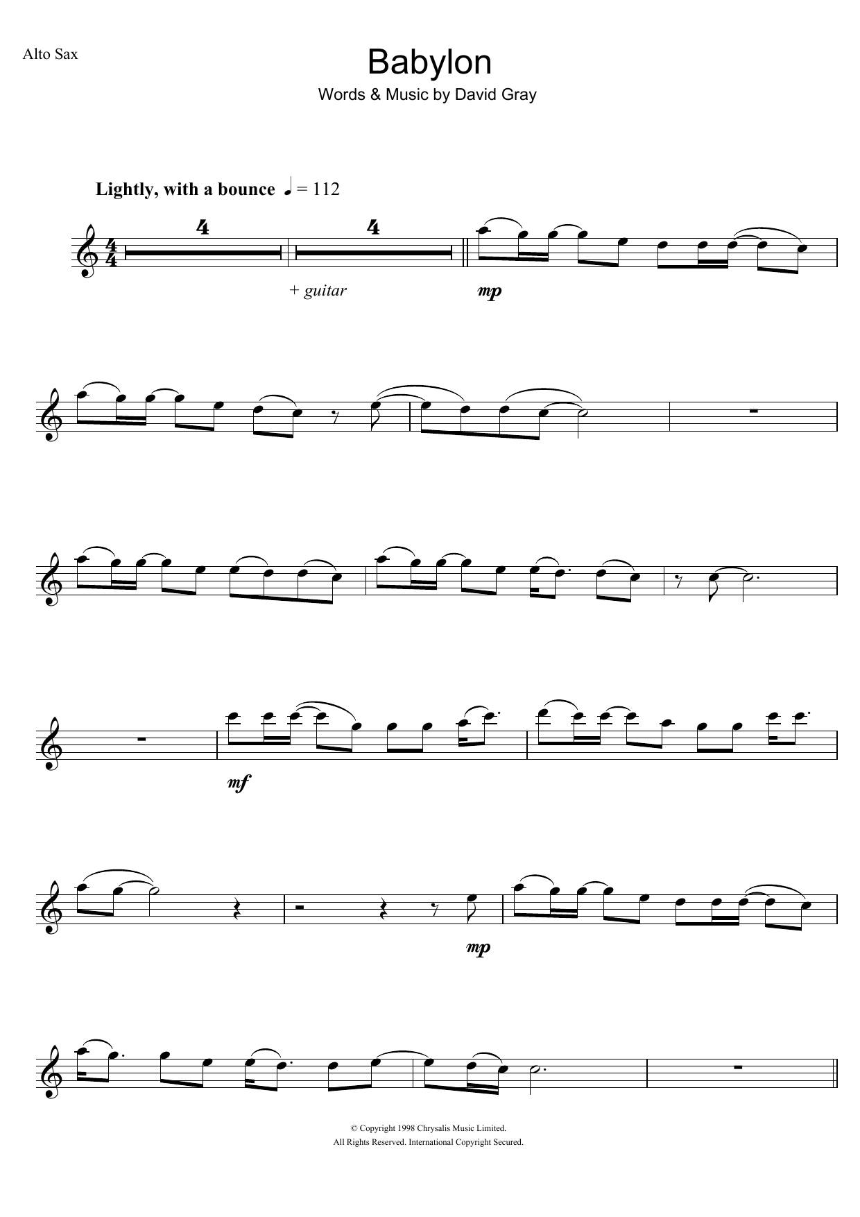 Product gallery: Page 1 of 1 Babylon, David Gray