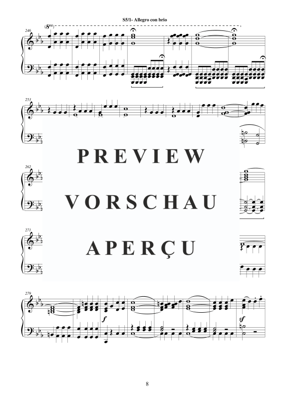 Produktgalerie: Seite 9 von 11 Symphony No.5 in C minor Op.67 for piano - Full Score, , Klavier Solo