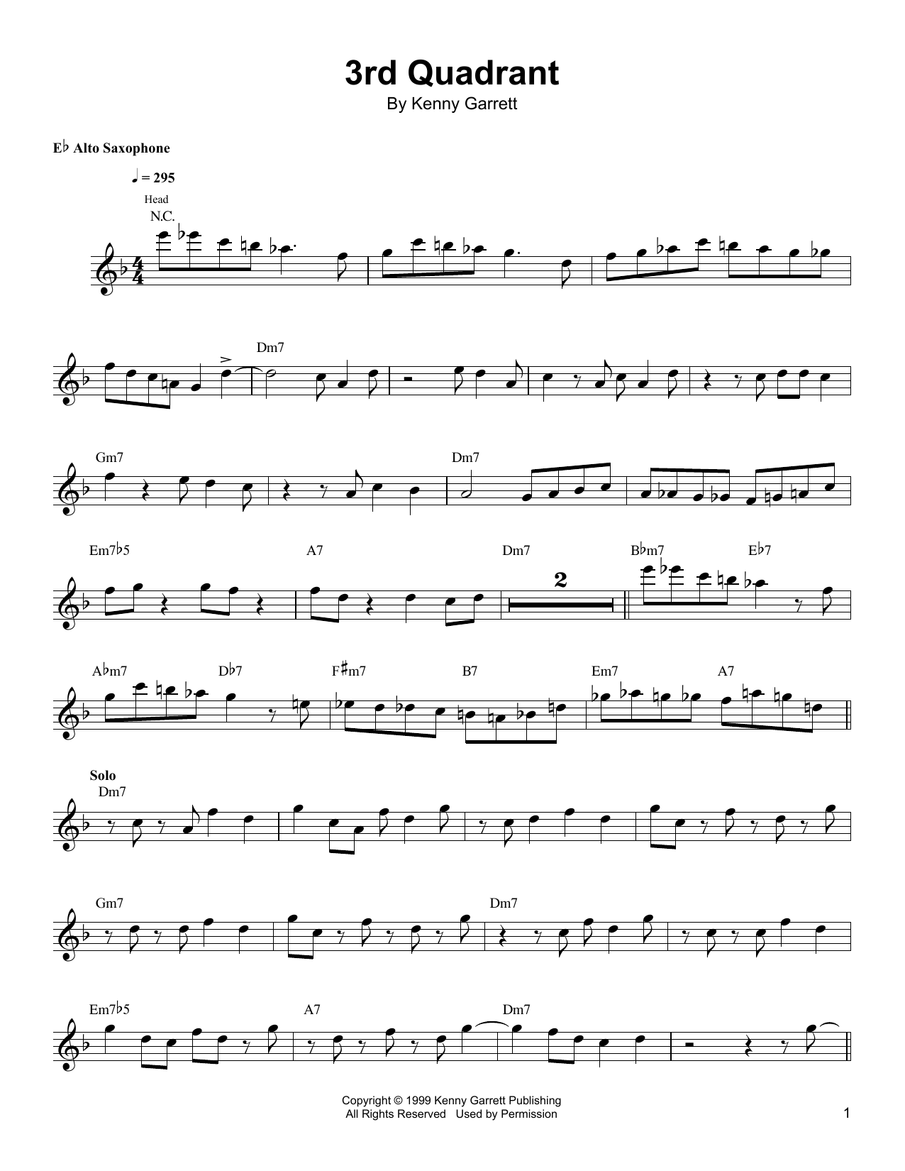 Product gallery: Page 1 of 1 3rd Quadrant, Kenny Garrett