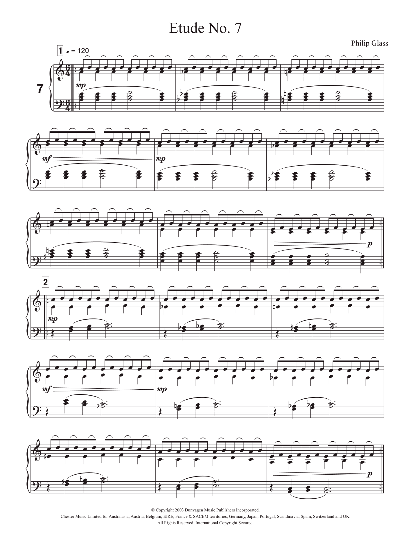 Produktbild zu: Etude No. 7