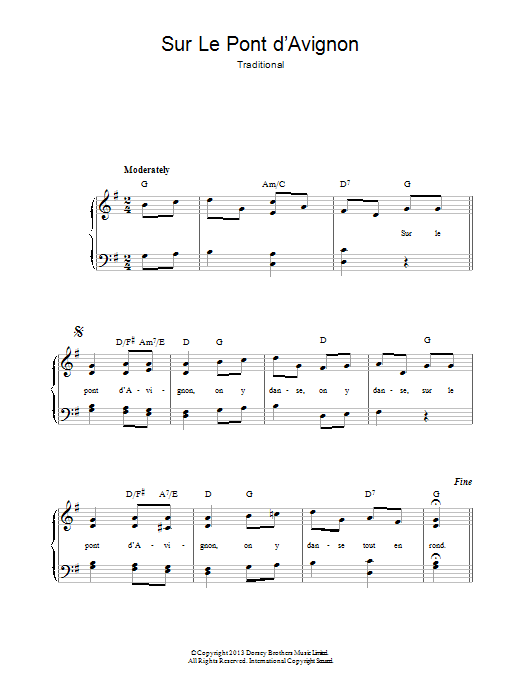 Produktbild zu:  Sur Le Pont D'Avignon - Traditional