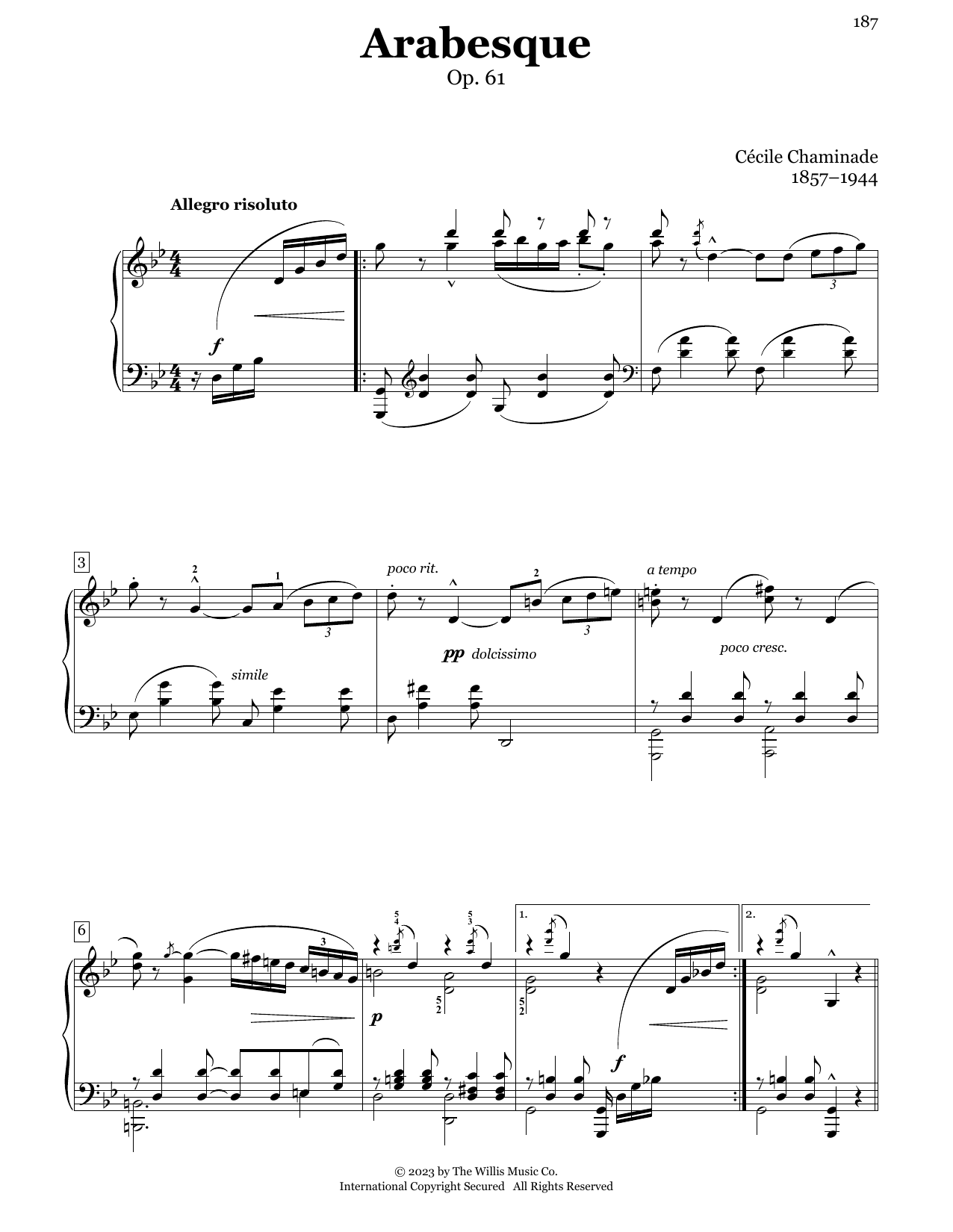 Produktbild zu: Arabesque, Op. 61