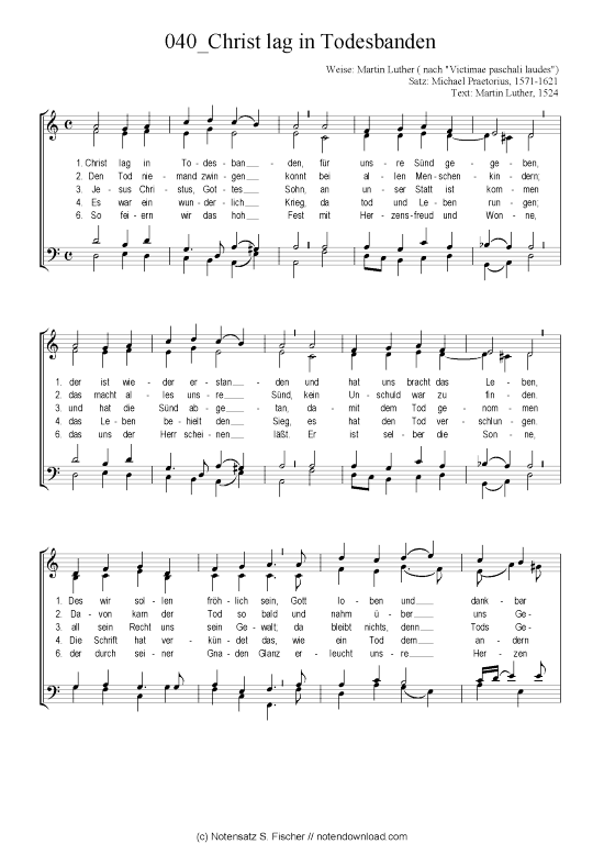 Produktbild zu: Christ lag in Todesbanden Chorsatz Alte Meister