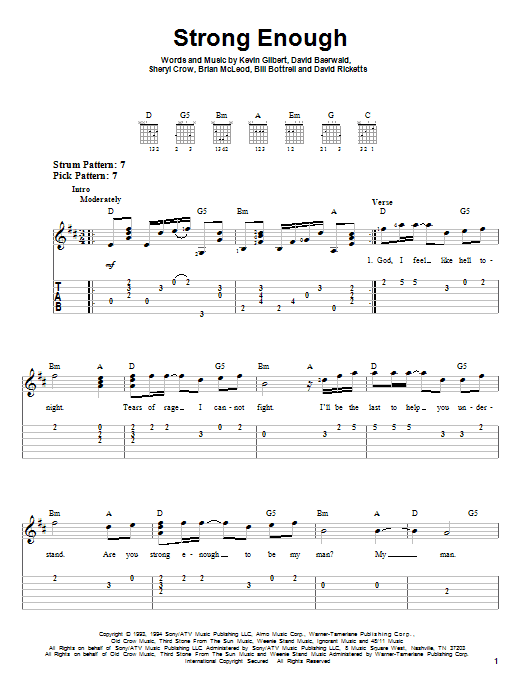 Product gallery: Page 1 of 1 Strong Enough, Sheryl Crow