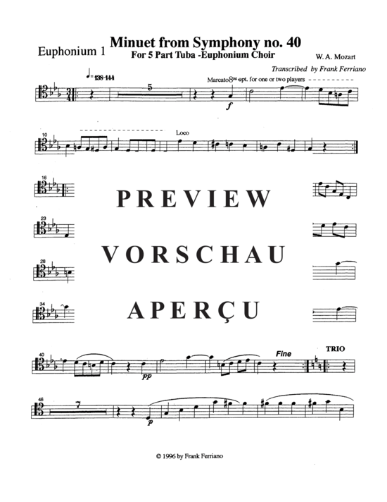 Product gallery: Page 7 of 16 Minuet , , (Tuba Quintet EEETT)