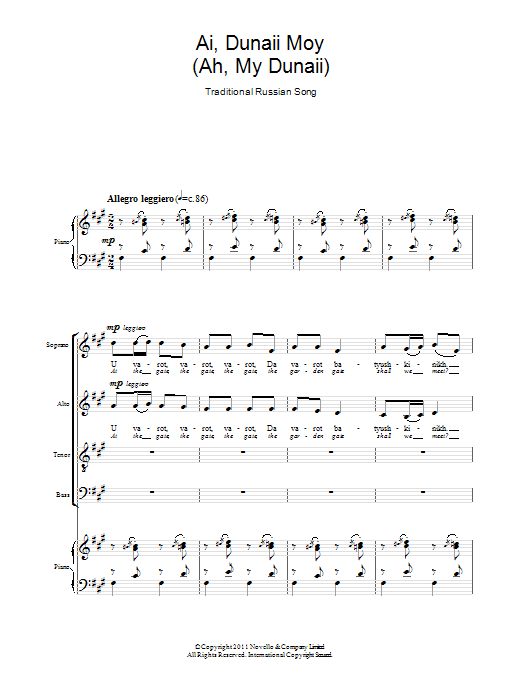 Produktbild zu: Ai, Dunaii Moy (Ah, My Dunaii)