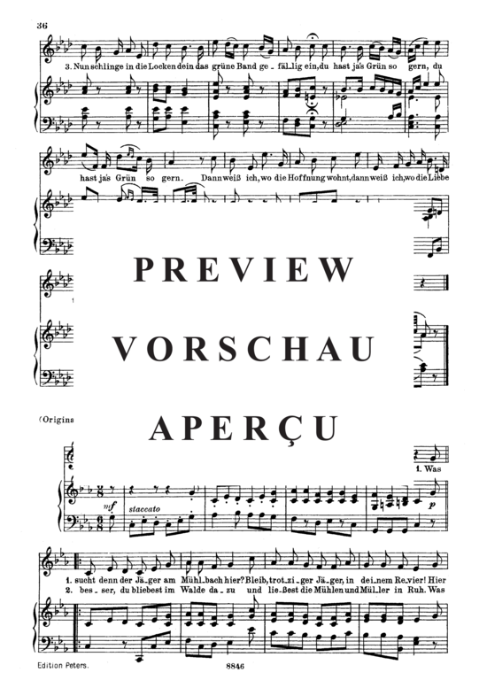 Product gallery: Page 2 of 3 Der Jäger, D.795-14 (Die Schöne Müllerin), , Medium Voice and Piano