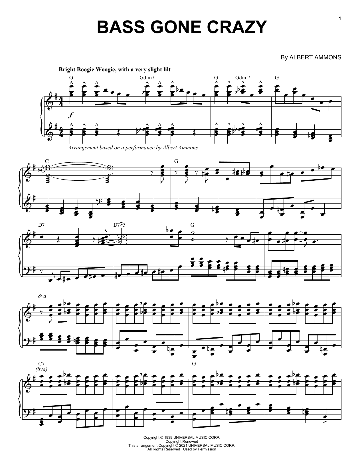 Produktbild zu: Bass Gone Crazy (arr. Brent Edstrom)