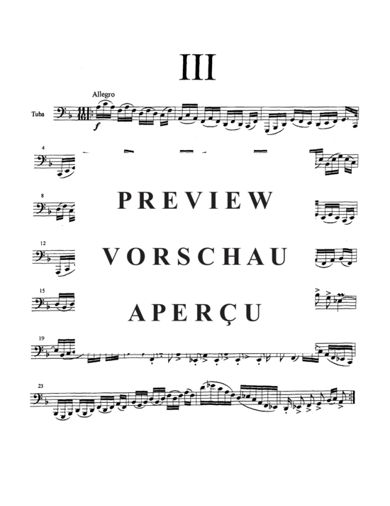 Product gallery: Page 6 of 9 Suite for Solo Tuba Alone by Itself without Accompaniment , , (Tuba Solo)