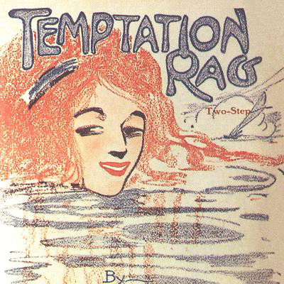 cover: The Temptation Rag, Henry Lodge, Klavier