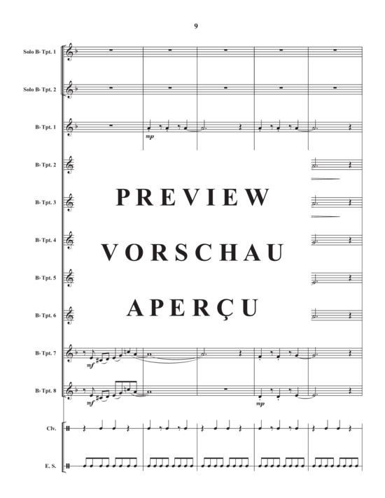 Product gallery: Page 11 of 21 Ripples , , (trumpet ensemble, 8 parts + 2x trumpet in Bb solo)