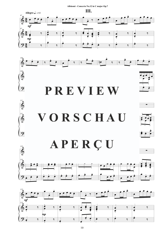 Product gallery: Page 11 of 11 Oboe Concerto No.12 in C-Dur Op.7, , Oboe and Piano/Harpsichord