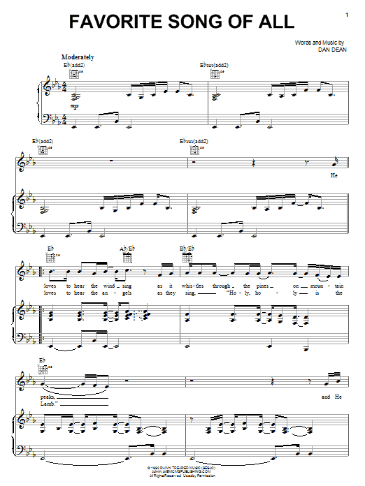 Product picture to:  Favorite Song Of All - Phillips, Craig & Dean