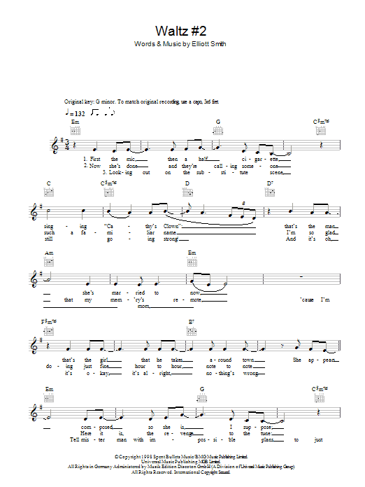 Produktgalerie: Seite 1 von 1 Waltz #2 (XO), Elliott Smith, Melodieinstrument