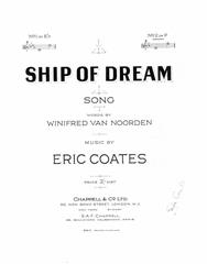 cover: Ship Of Dream, Eric Coates