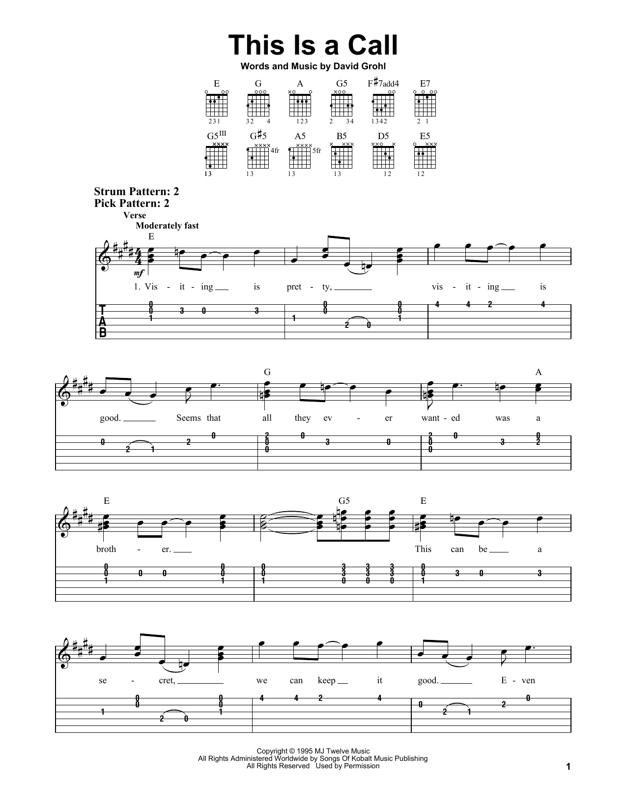 Product gallery: Page 1 of 1 This Is A Call, Foo Fighters