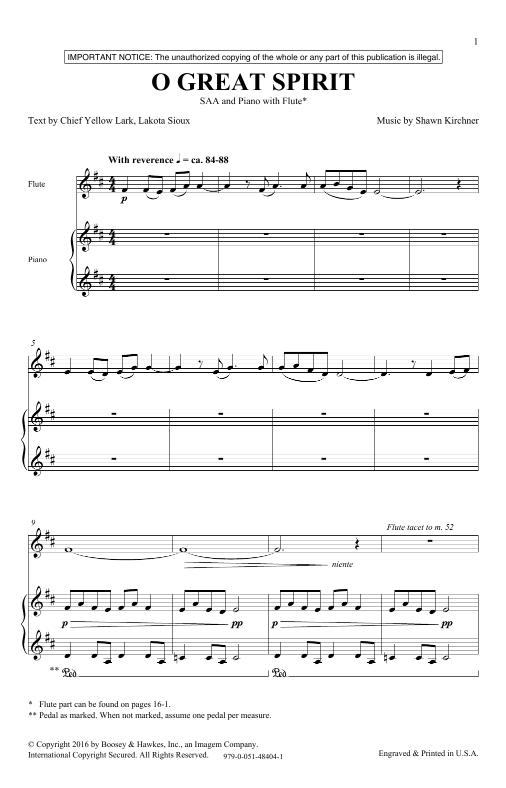 Produktgalerie: Seite 1 von 1 O Great Spirit, Shawn Kirchner, Chor
