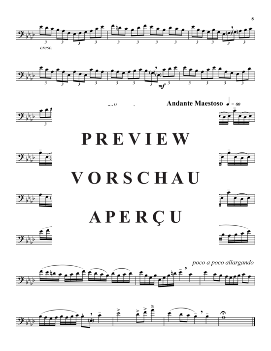 Product gallery: Page 10 of 10 Fünf Hymnen für Posaune Solo, , 
