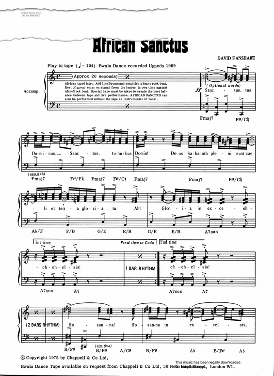 Produktbild zu: African Sanctus
