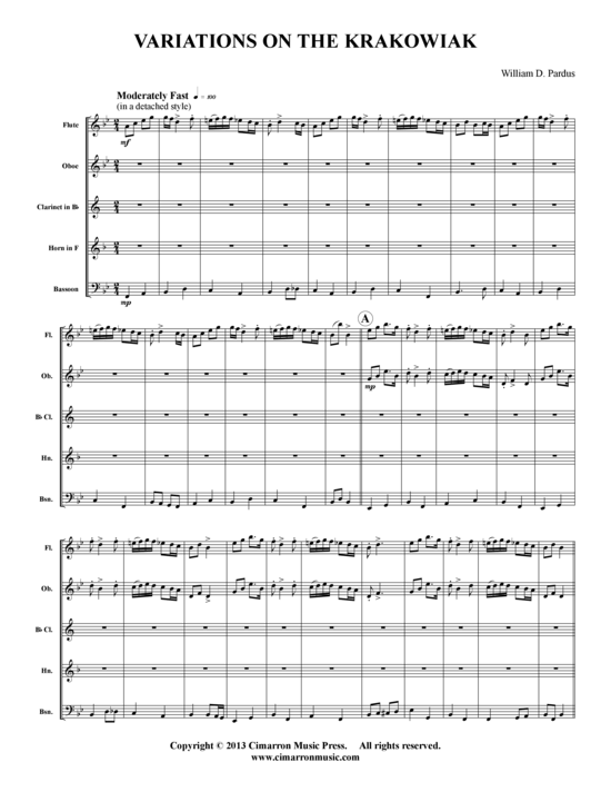 gallery: Variations on the Krakowiak , , (Holzbläser-Quintett)