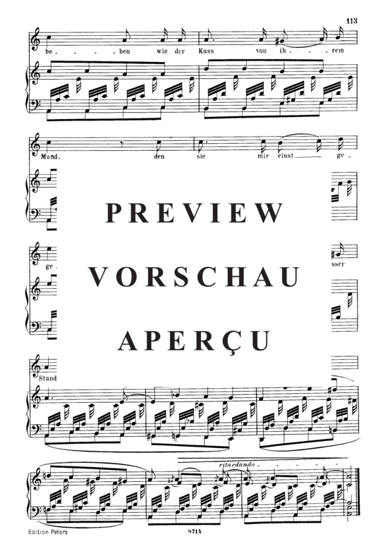 Product gallery: Page 3 of 3 Ich will meineSeele tauchen, Op.48 No.5, , Medium Voice and Piano