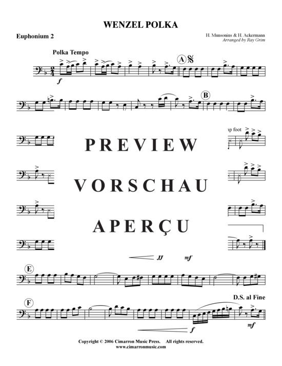 Product gallery: Page 6 of 9 Wenzel Polka , , (Tuba Quartet: 2x Baritone, 2xTuba)