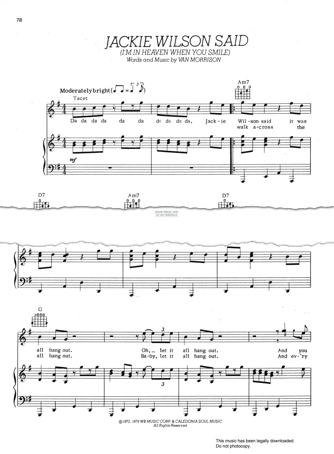 Produktbild zu: Jackie Wilson Said (I'm In Heaven When You Smile)