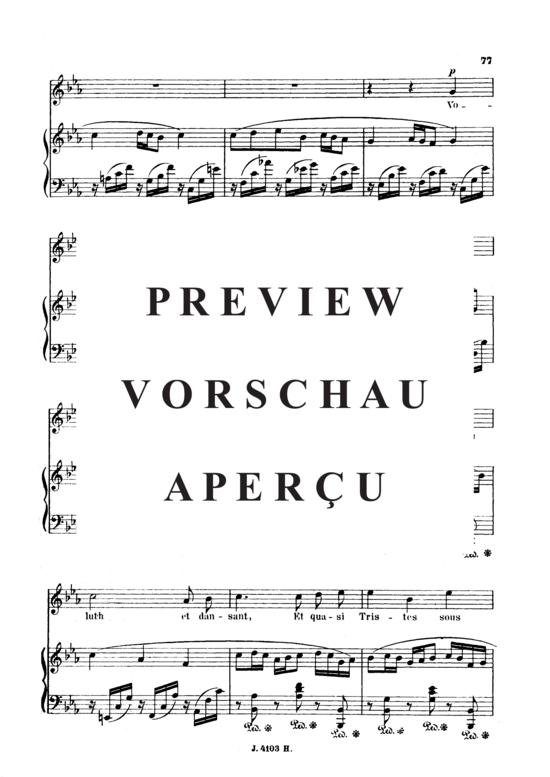 Product gallery: Page 3 of 6 Clair de lune Op.46 No.2, , High Voice and Piano
