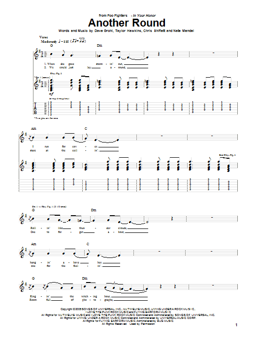 Produktgalerie: Seite 1 von 1 Another Round, Foo Fighters, Gitarre
