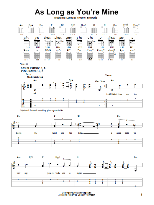 Produktbild zu: As Long As You're Mine (from Wicked)