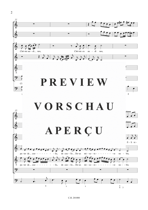 gallery: Litania: Kyrie eleison, , (Gemischtes Ensemble Vokalstimmen CATB, 2 Violinen und BC)