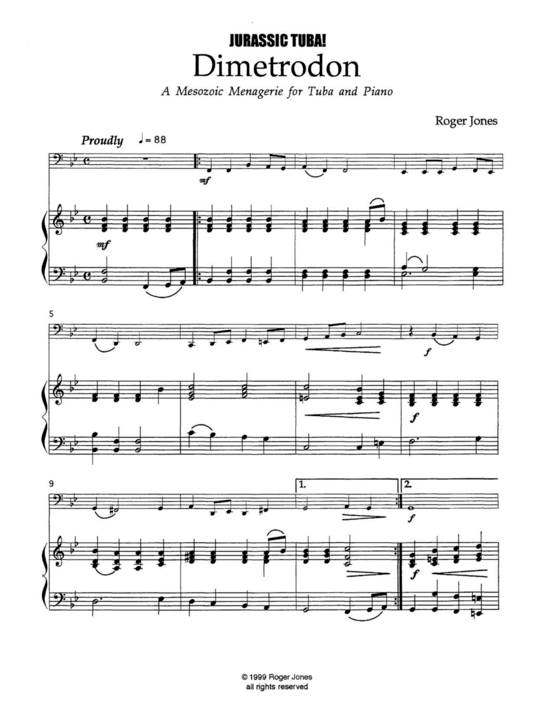 Produktbild zu: Jurassic Tuba Roger Jones