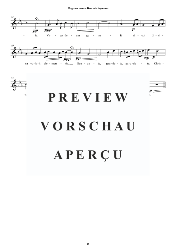 Produktgalerie: Seite 9 von 11 Magnum nomen Domini, , Gemischter Chor