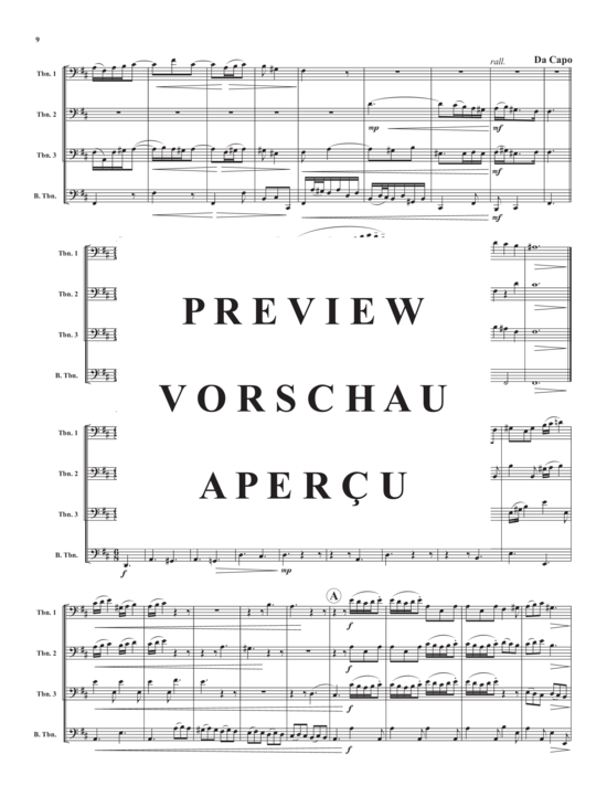 Product gallery: Page 11 of 21 Quartet in D Major, TWV 43:G2 , , (Trombone Quartet)