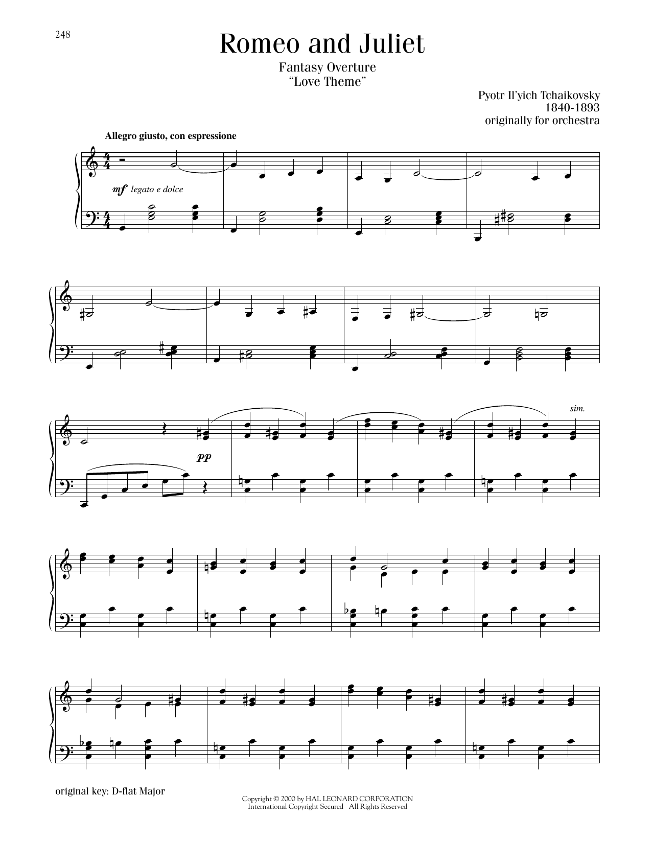 Produktbild zu: Romeo And Juliet (Love Theme)