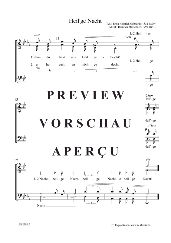 Produktgalerie: Seite 3 von 3 Heil´ge Nacht, , Gemischter Chor