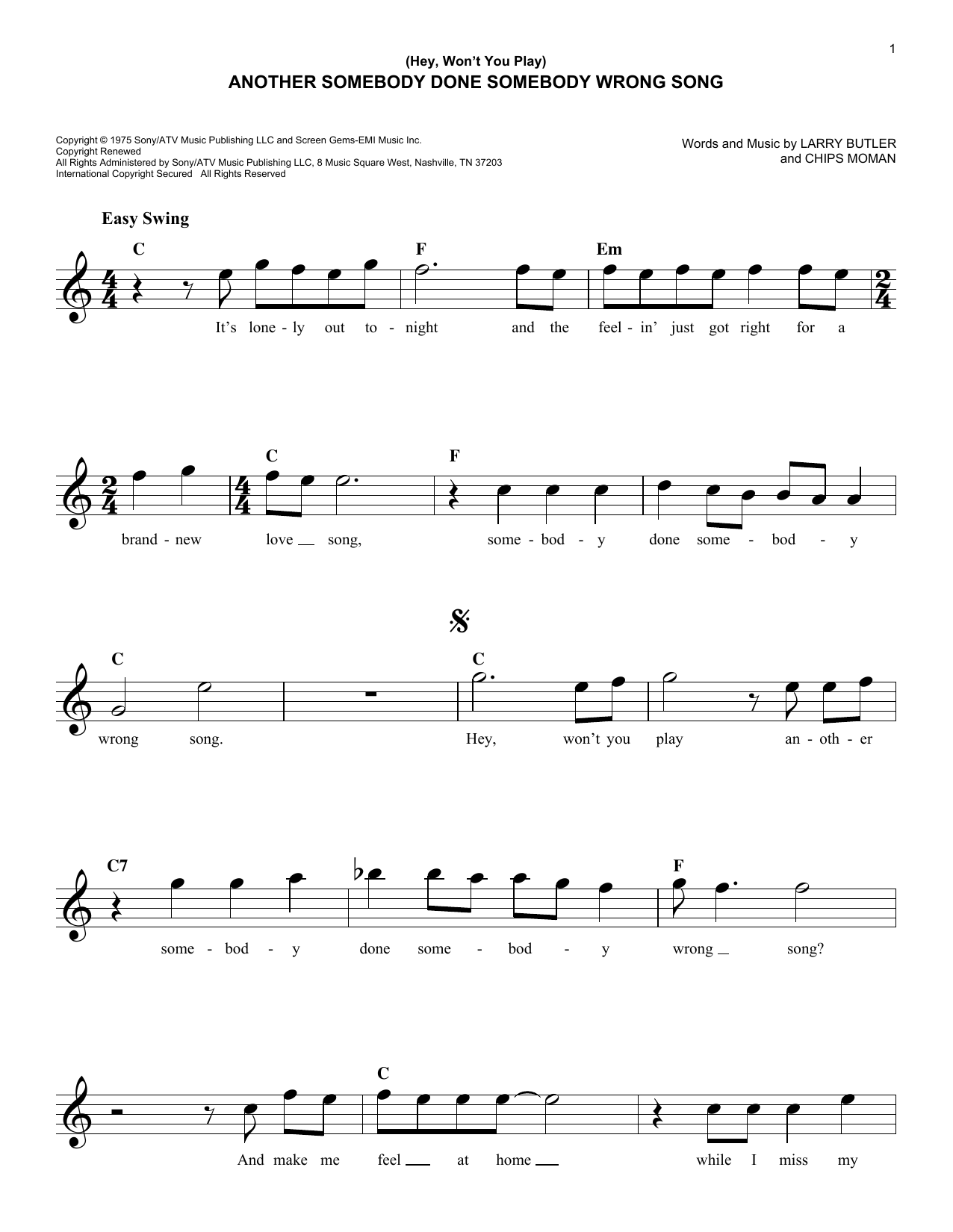 Produktgalerie: Seite 1 von 1 (Hey, Won't You Play) Another Somebody Done Somebody Wrong Song, B.J. Thomas