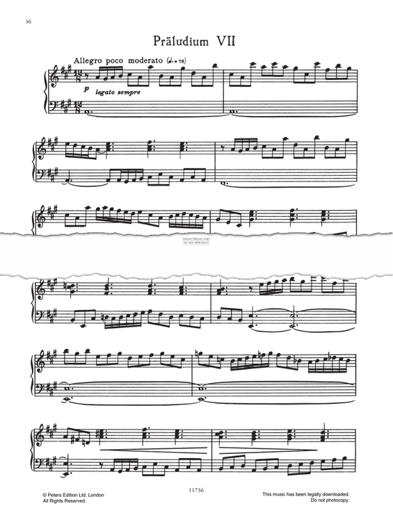 Product picture to: Prelude And Fugue No.7 (from 24 Preludes And Fugues Op. 87)