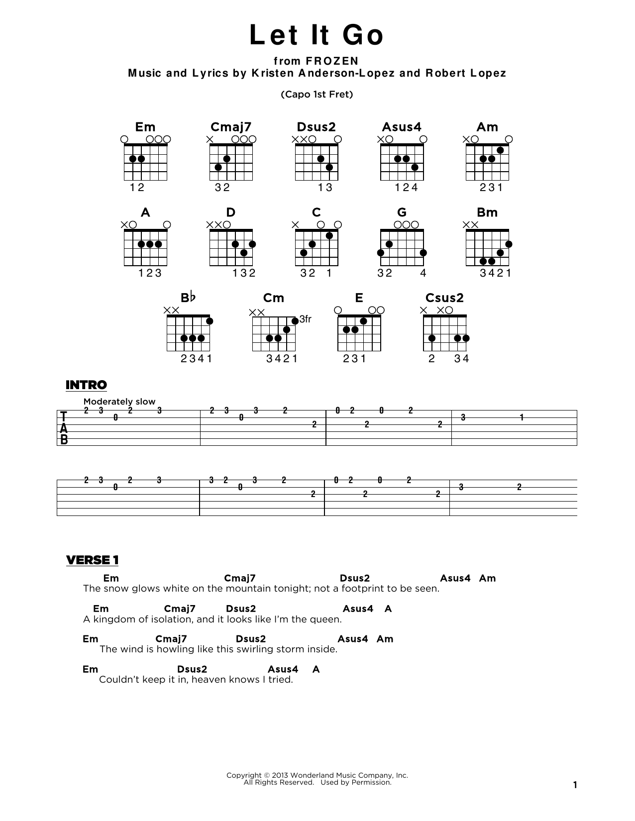 Produktbild zu: Let It Go (from Frozen)