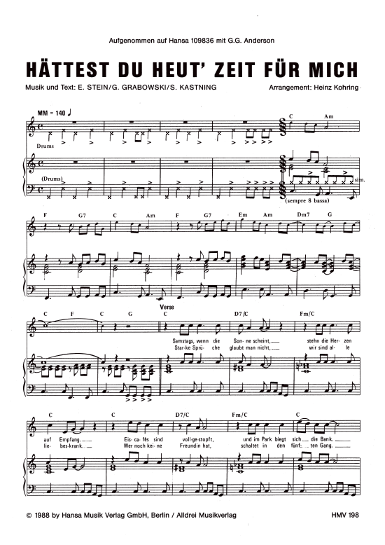 Produktbild zu: Hättest du heut Zeit für michG.G. Anderson