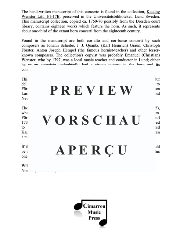 Produktgalerie: Seite 3 von 11 Konzert No. 2 in Es-Dur, , Horn in F und Klavier