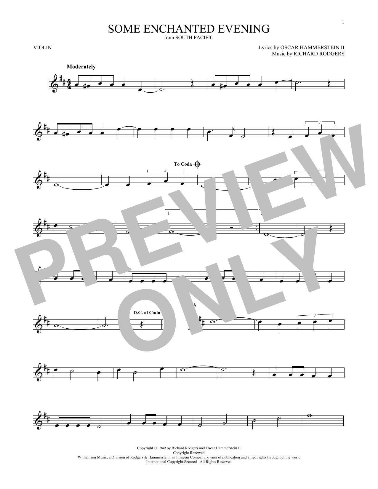 Product gallery: Page 1 of 1 Some Enchanted Evening, Rodgers & Hammerstein