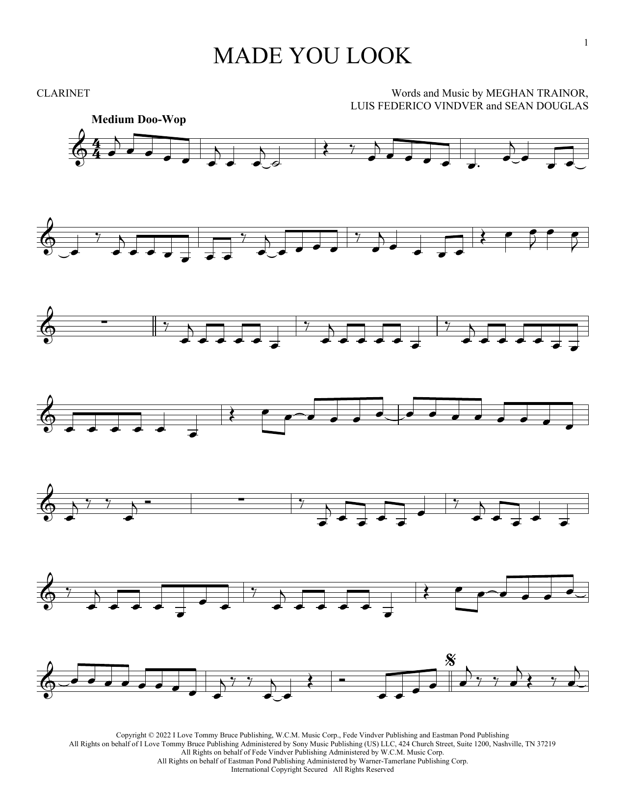 Product gallery: Page 1 of 1 Made You Look, Meghan Trainor