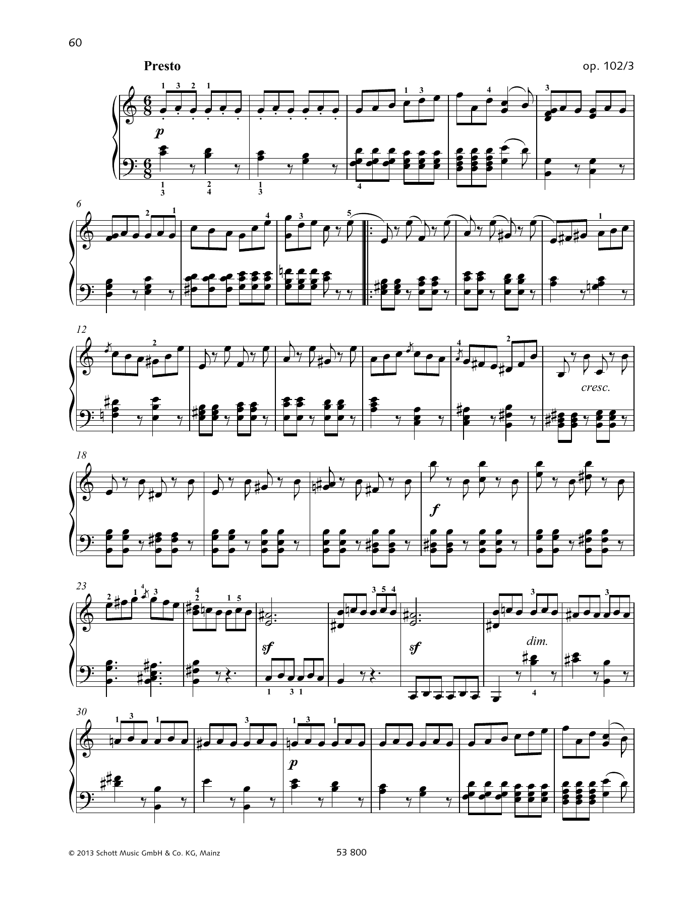 Product gallery: Page 1 of 1 Presto, Felix Mendelssohn Bartholdy