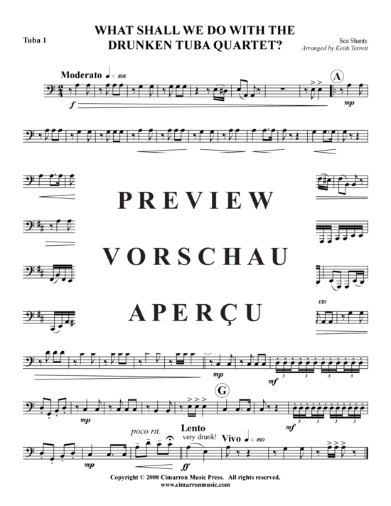 Product gallery: Page 9 of 10 What Would You Do With a Drunken Tuba Quartet? , , (Tuba Quartet: 2x Baritone, 2xTuba)
