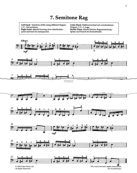 Produktgalerie: Seite 1 von 1 Semitone Rag, Pat Legg, Violoncello