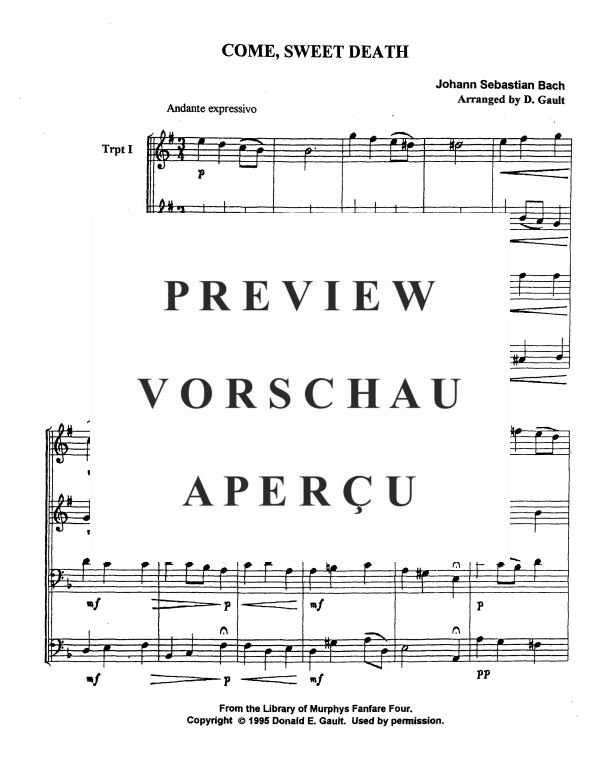 Produktgalerie: Seite 3 von 9 O Haupt voll Blut und Wunden, , Blechbläser Quartett