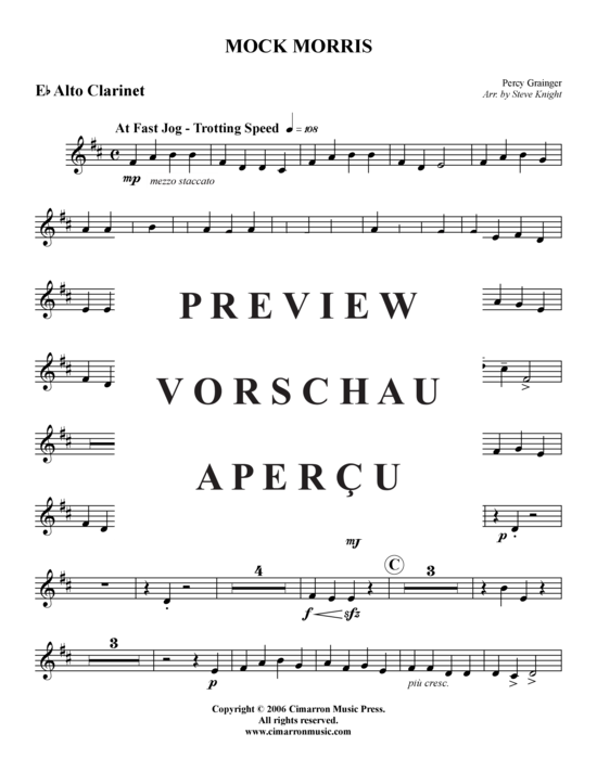 Product gallery: Page 10 of 21 Mock Morris , , (clarinet choir)