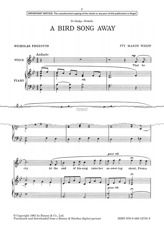 Produktgalerie: Seite 1 von 1 A Bird Song Away, Mason Ivy Whipp, Gesang, Klavier